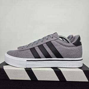 New adidas Daily 4.0 Grey Core Black Men's Shoes Size 9